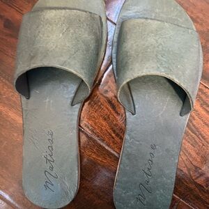 Matisse Olive Slide Sandals